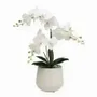 Décorations florales - Orchidée artificielle en pot blanc - ILARIA.I