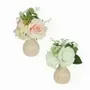 Décorations florales - Composition artificielle roses & hortensias - ILARIA.I