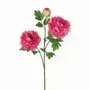Décorations florales - Tige de pivoines artificielles – 2 fleurs et 1 bourgeon �� Rose - ILARIA.I