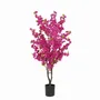 Décorations florales - Bougainvillier artificiel 1400 fleurs en pot noir - ILARIA.I