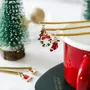 Knives - Set of 6 Christmas spoons with decoration - silver or gold - ILARIA.I