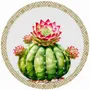 Placemats - placemats - piante grasse sottopiatto rotondo - #01 - ILARIA.I