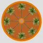 Table mat - Bottle coaster - Palma Sottobottiglia Rotondo - #01 - ILARIA.I