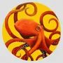 Table mat - Bottle coaster - Octopus Sottobottiglia Rotondo - #03 - ILARIA.I