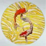 Table mat - Bottle coaster - Koi Sottobottiglia Rotondo - #02 - ILARIA.I