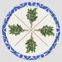 Sets de table - Sets de table - Leaf man Sottopiatto Rotondo - #02 - ILARIA.I