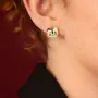 Bijoux - PUCES ALFRED COULEUR DORE NOIR - ILARIA.I