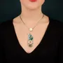 Bijoux - COLLIER CHANAPE COULEUR ARGENT BLEU - ILARIA.I