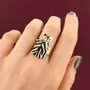 Bijoux - BAGUE ALFRED COULEUR DORE NOIR - ILARIA.I