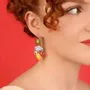 Bijoux - DORMEUSES JOLIE JOLIE COULEUR ARGENT MULTI - ILARIA.I