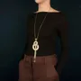 Bijoux - COLLIER SOLEDAD COULEUR DORE VERT - ILARIA.I