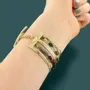 Bijoux - BRACELET SOLEDAD COULEUR DORE VERT - ILARIA.I