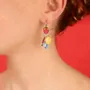 Bijoux - DORMEUSES JOLIE JOLIE COULEUR ARGENT MULTI - ILARIA.I
