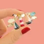 Bijoux - BROCHE HORIZON COULEUR DORE MULTI - ILARIA.I