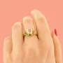 Bijoux - BAGUE PLUME COULEUR DORE MULTI - ILARIA.I