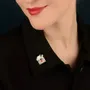 Bijoux - BROCHE CHANAPE COULEUR ARGENT MULTI - ILARIA.I