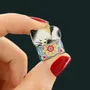 Bijoux - BROCHE CHANAPE COULEUR ARGENT MULTI - ILARIA.I