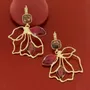 Bijoux - DORMEUSES HIBISCUS COULEUR DORE ROSE - ILARIA.I