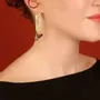 Bijoux - DORMEUSES SWAHILI COULEUR DORE MULTI - ILARIA.I