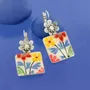 Bijoux - DORMEUSES DELICE COULEUR ARGENT MULTI - ILARIA.I