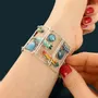 Bijoux - BRACELET BLUE COULEUR ARGENT MULTI - ILARIA.I