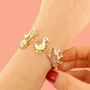 Bijoux - BRACELET PLUME COULEUR DORE MULTI - ILARIA.I