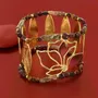 Bijoux - BRACELET HIBISCUS COULEUR DORE ROSE - ILARIA.I