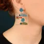 Bijoux - PUCES BLUE COULEUR ARGENT MULTI - ILARIA.I