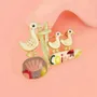 Bijoux - BROCHE PLUME COULEUR DORE MULTI - ILARIA.I