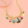 Bijoux - COLLIER HORIZON COULEUR DORE MULTI - ILARIA.I