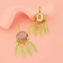 Bijoux - DORMEUSES PLUME COULEUR DORE MULTI - ILARIA.I