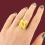 Bijoux - BAGUE KALY COULEUR BRONZE JAUNE - ILARIA.I
