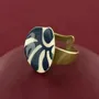 Bijoux - BAGUE KALY COULEUR BRONZE BLEU - ILARIA.I