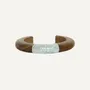 Jewelry - Wood & shell rigid bracelet - Okawa - ILARIA.I