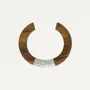 Jewelry - Wood & shell rigid bracelet - Okawa - ILARIA.I