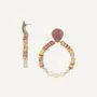 Jewelry - Post earrings with beaded - Spiaggia Rosa - ILARIA.I