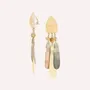 Bijoux - Boucles d'oreilles clips 3 pampilles nacre - Alegria Beach - ILARIA.I