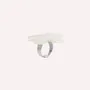 Bijoux - Bague ajustable nacre blanche - Lis Blanc - ILARIA.I