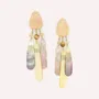Bijoux - Boucles d'oreilles poussoir 3 pampilles en nacre - Alegria Beach - ILARIA.I