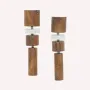 Bijoux - Boucles d'oreilles poussoir 4 éléments grand modèle - Okawa - ILARIA.I
