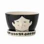 Accessoires pour bain enfants  - Carolin Pot de fleurs pour support, Noir, Grès - ILARIA 2.0