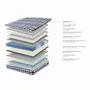 Literie pour hôtels - Matelas hybride en latex naturel avec mini ressorts ensachés Cooltex 160x200 - ILARIA.I