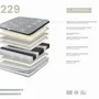Literie pour hôtels - Matelas hybride en latex naturel avec ressorts ensachés indépendants 160x200 - ILARIA.I