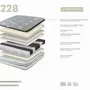 Literie pour hôtels - Matelas hybride en latex naturel avec ressorts ensachés indépendants 180x200 - ILARIA.I