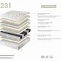 Hotel bedding - Hybrid mattress with natural latex and independent 7-zone pocket springs 160x200 - ILARIA.I