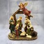 Crèches et santons - Crèche de Noël en Résine – Ensemble de 7 Personnages en Une Seule Pièce - LES LUMIERES DU TEMPS