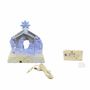 Nativity scenes and santons - Crystal-Style LED Nativity Scene – Lighted with Music & Star Detail - LES LUMIERES DU TEMPS