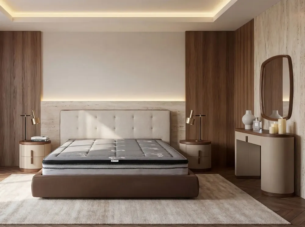 Hotel bedding - Hybrid mattress with natural latex and independent pocket springs 160x200 - ILARIA.I