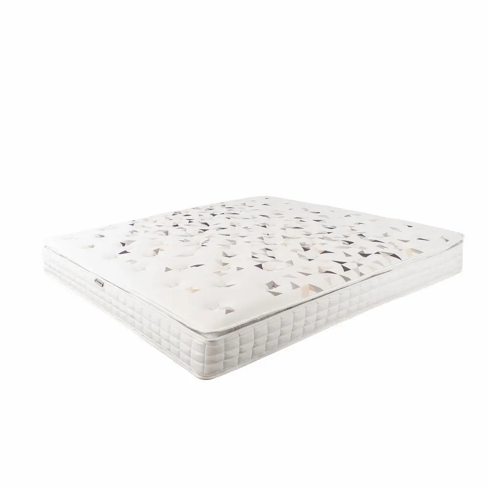 Literie pour hôtels - Matelas hybride en latex naturel avec ressorts ensachés indépendants 7 zones 180x200 - ILARIA.I