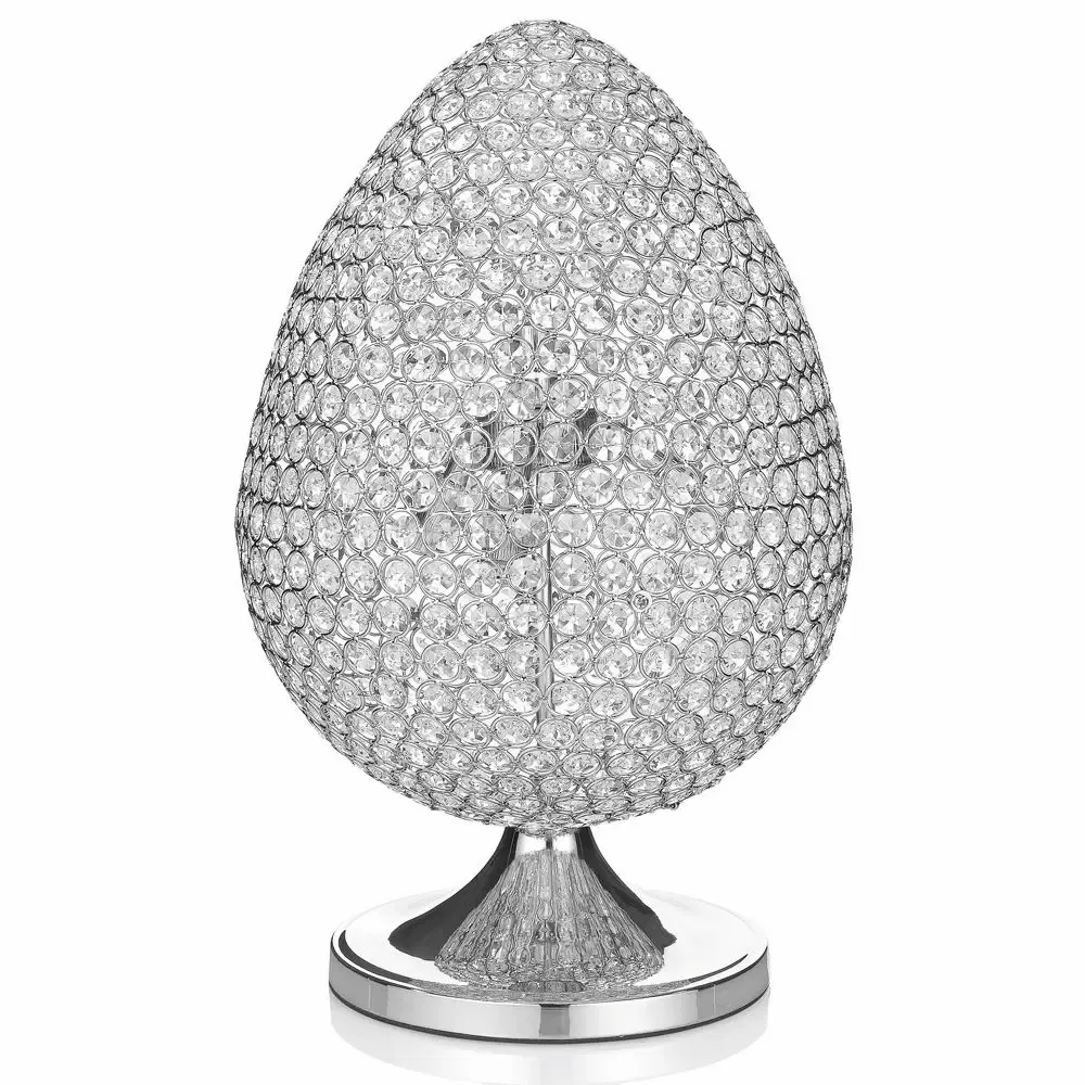 Design objects - Lamp in metal and crystals "The egg of diamond" - ASIATIDES